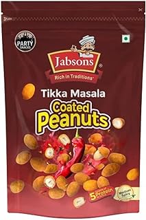 Jabsons Tikka Masala Coated Peanut (Crunchy And Tikka Masala Coated), Roasted