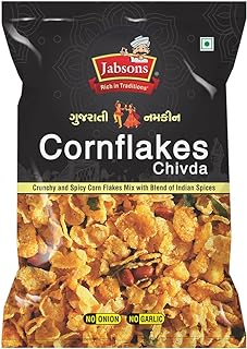 Jabsons Gujarati Namkeen Cornflakes Mix -120g| Ready to eat Tea time snacks