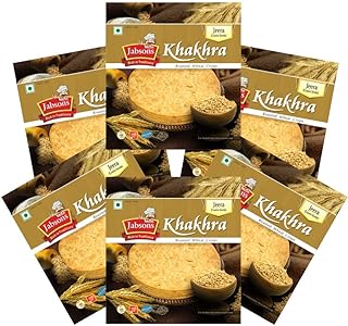 Jabsons Roasted Khakhra Jeera 180g (Pack of 6)