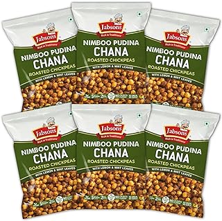 Jabsons Roasted Chana Nimbu Pudina 150g (Pack of 6)